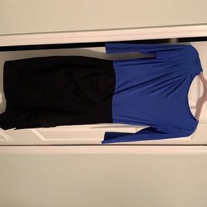 Teri Jon blue/black dress Size 4